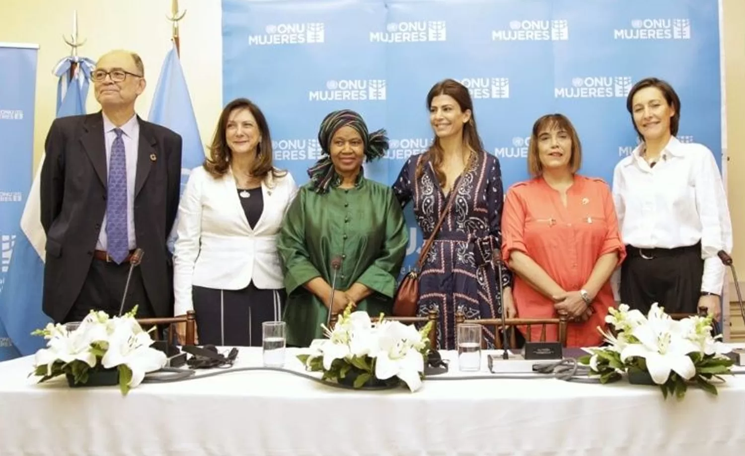 ONU MUJERES. La inauguración de las oficinas en el país fue esta mañana.