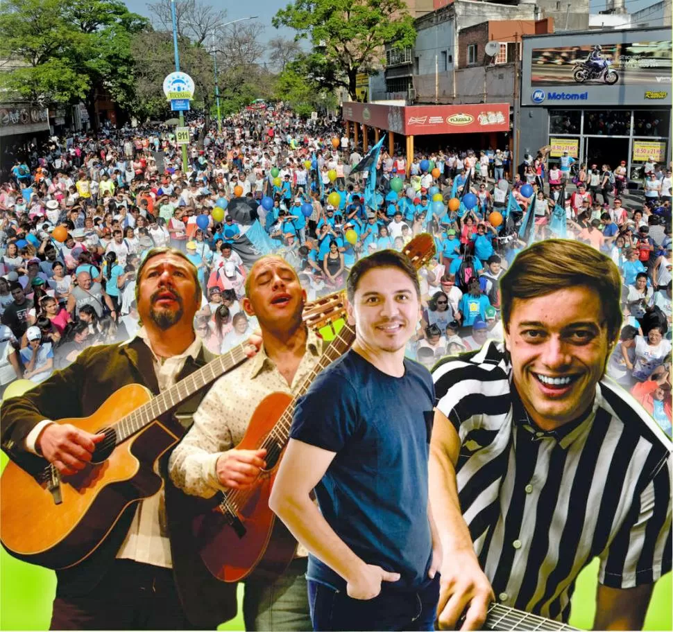 BROCHE DE ORO. Luego de la maratón habrá un espectáculo musical con la actuación del dúo Luna Creciente, Leandro Robin, Andrés Herrera y Los Matacos. Además del auto 0 KM se sortearán electrodomésticos y dinero en efectivo. 