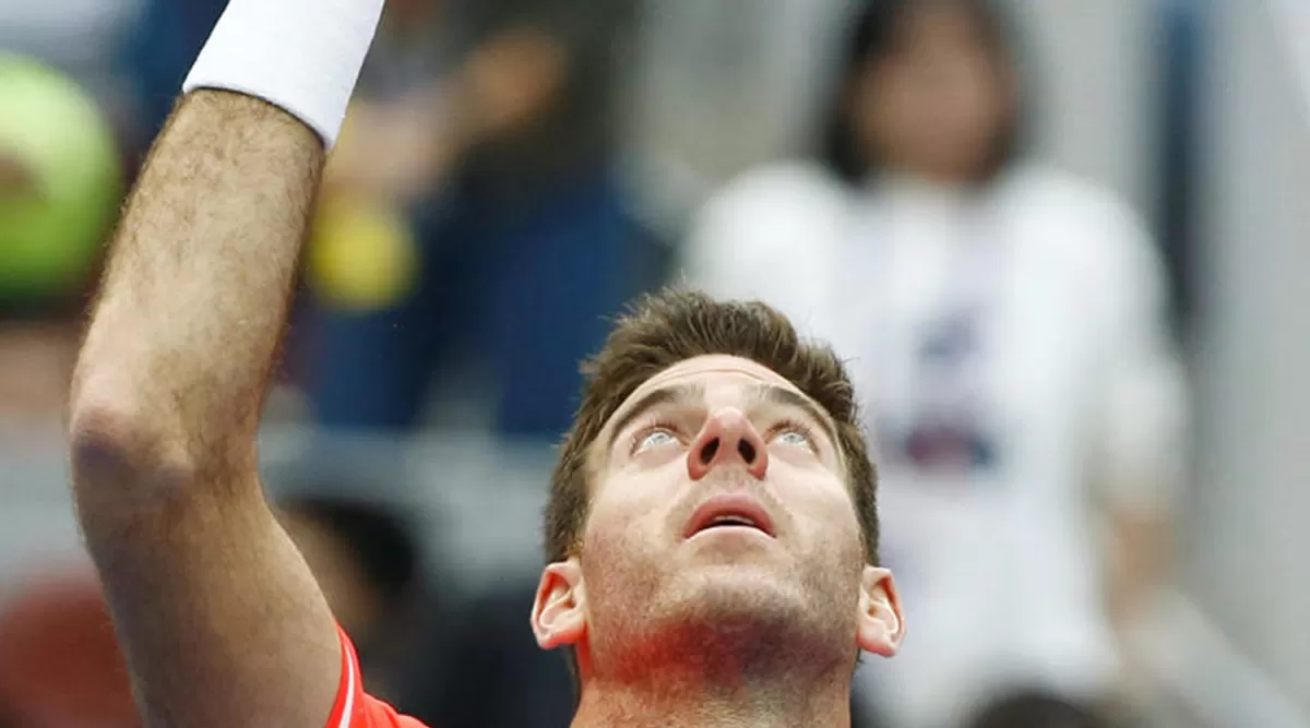 SIN JUGAR. Su rival no se presentó al partido, y “Delpo” avanzó automáticamente. Reuters