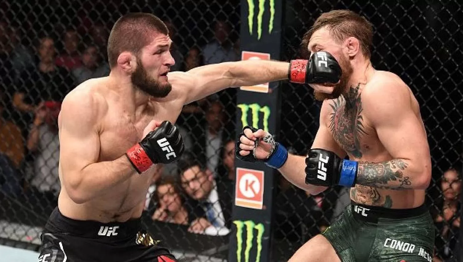 Videos: Conor McGregor perdió ante el campeón ruso Khabib Nurmagomedov y hubo escándalo