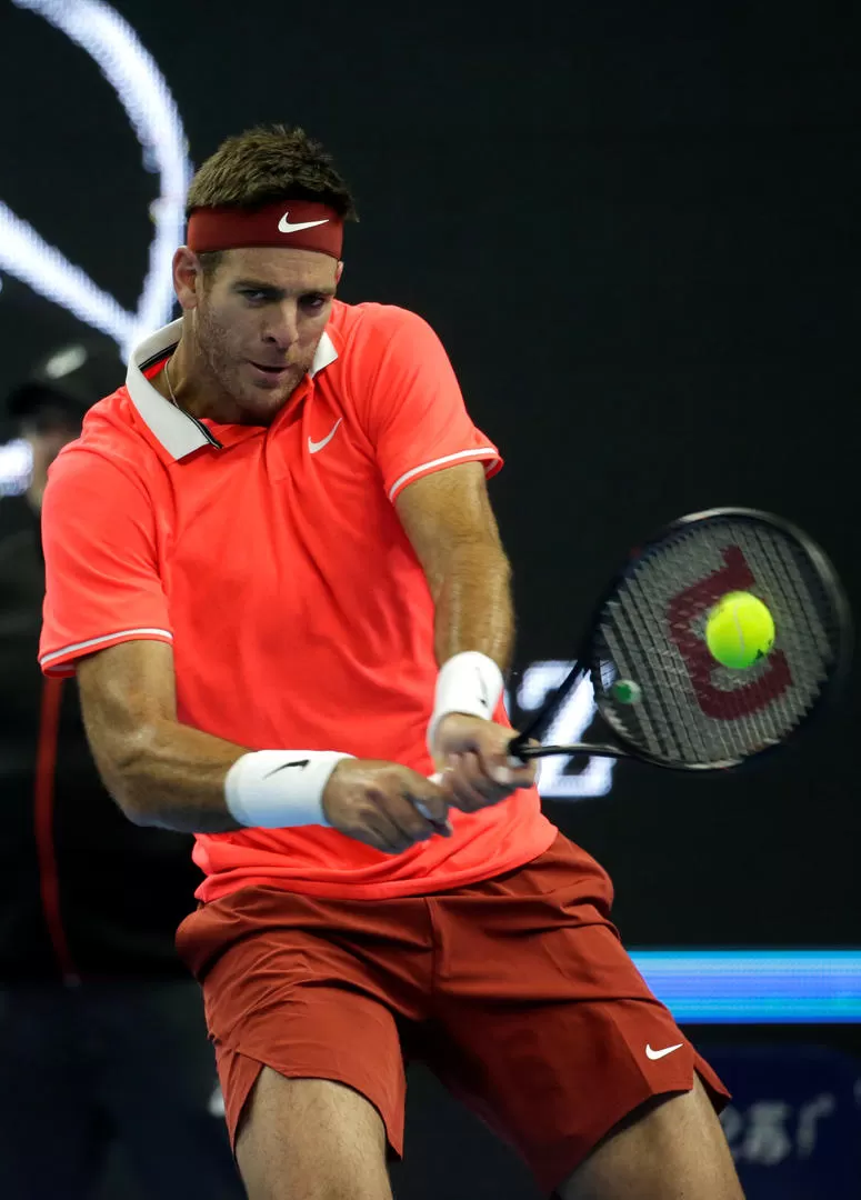 NO PUDO SER. Juan Martín del Potro hizo lo que pudo, afectado por una gripe. reuters