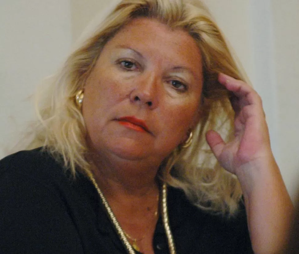 CRÍTICA. Carrió tuvo en ascuas el fin de semana a la alianza gobernante. archivo