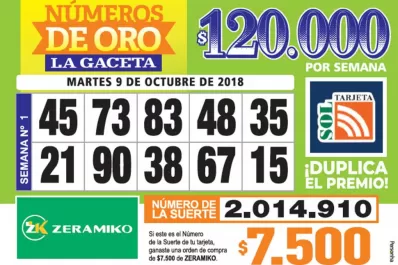 Los Números de Oro de LA GACETA