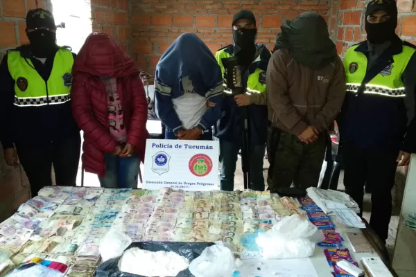 Desbarataron un quiosco de cocaína y detuvieron a dos hombres y una mujer