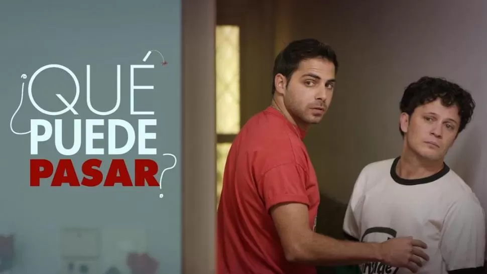 AMIGOS. Rosello y Lopilato, como dos jóvenes que quieren divertirse.  