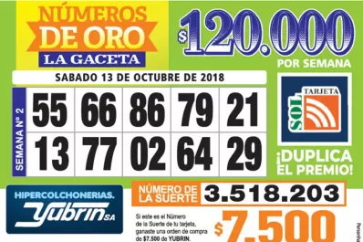 Los Números de Oro de LA GACETA