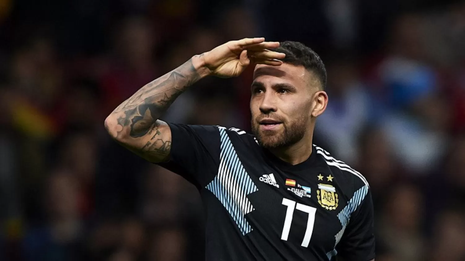 LA PALABRA DEL DEFENSOR. Otamendi se refirió al partido con Brasil.