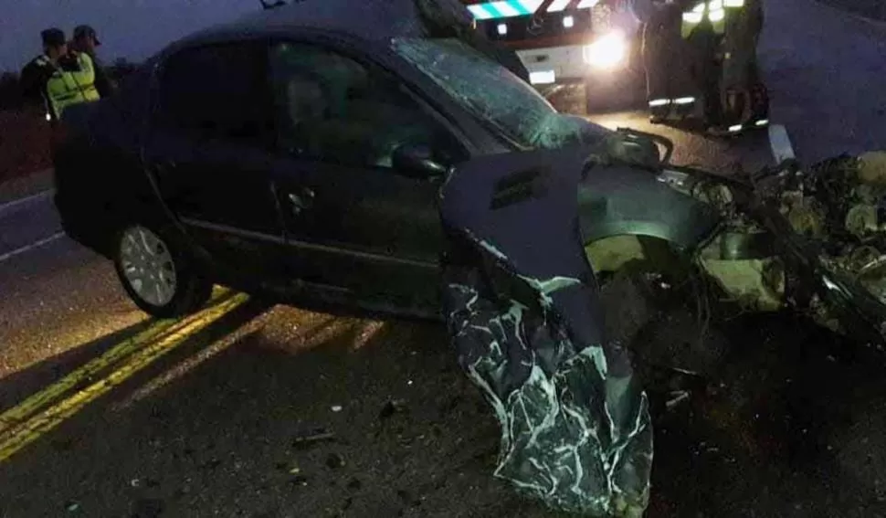 SINIESTRO. El accidente se registró en la zona del paraje Palomitas.  