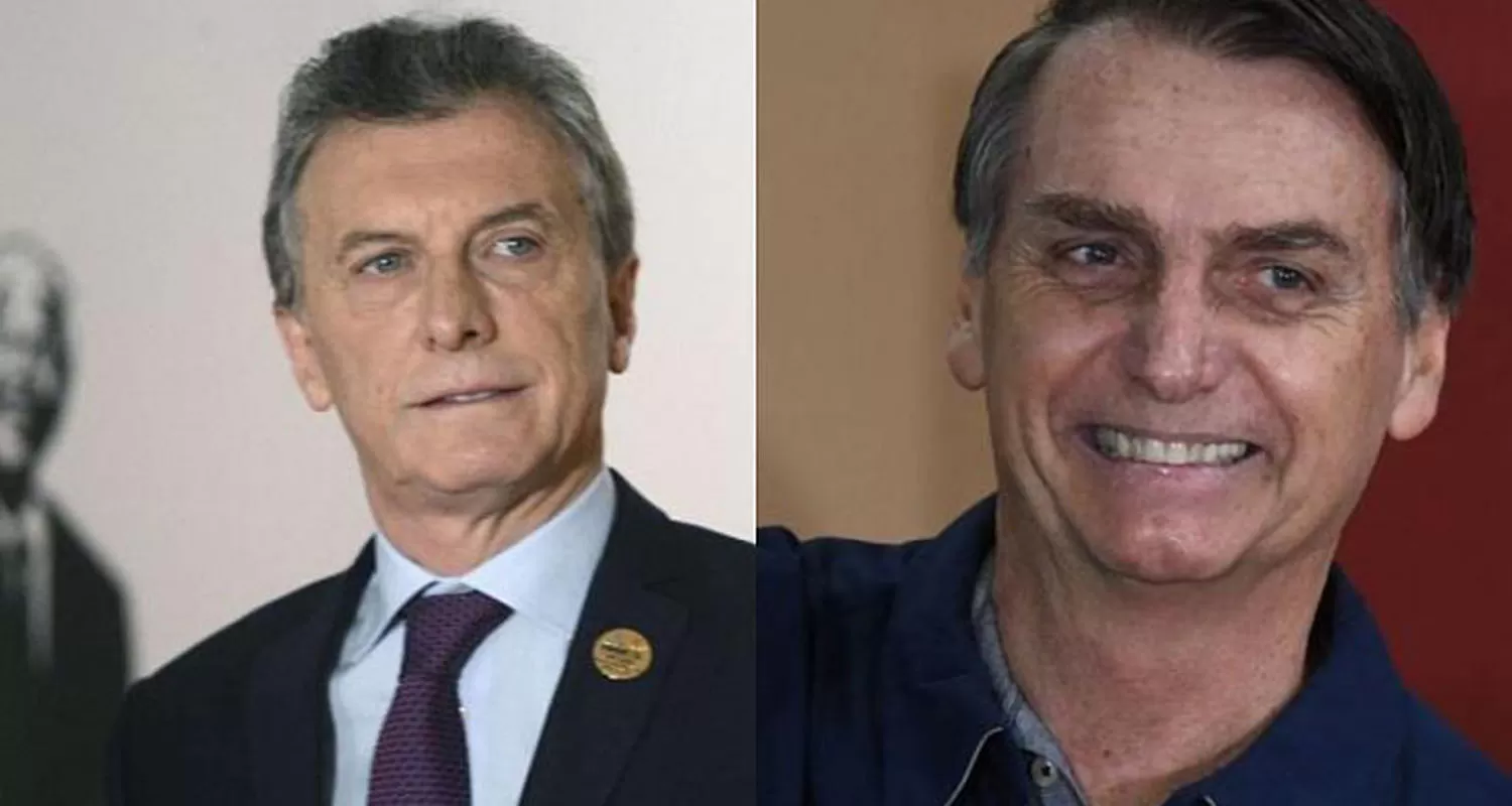 Mauricio Macri y Jair Bolsonaro.