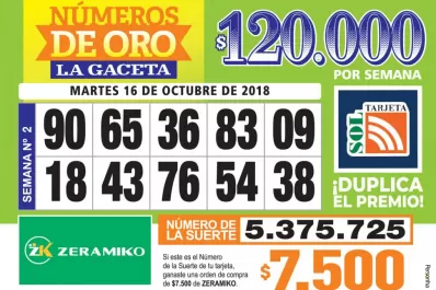 Los Números de Oro de LA GACETA