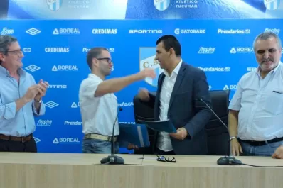 Atlético y Tensolite pusieron la firma y el sueño de agrandar el Monumental se hará realidad