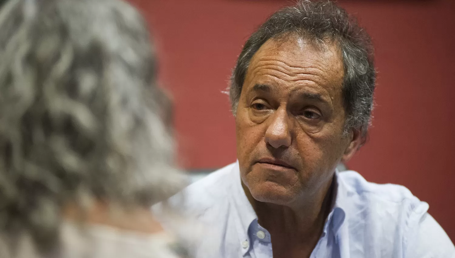 EN LA GACETA. Daniel Scioli, durante una entrevista realizada por nuestro diario en su reciente visita a Tucumán.