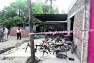 Encontraron otro desarmadero de motos