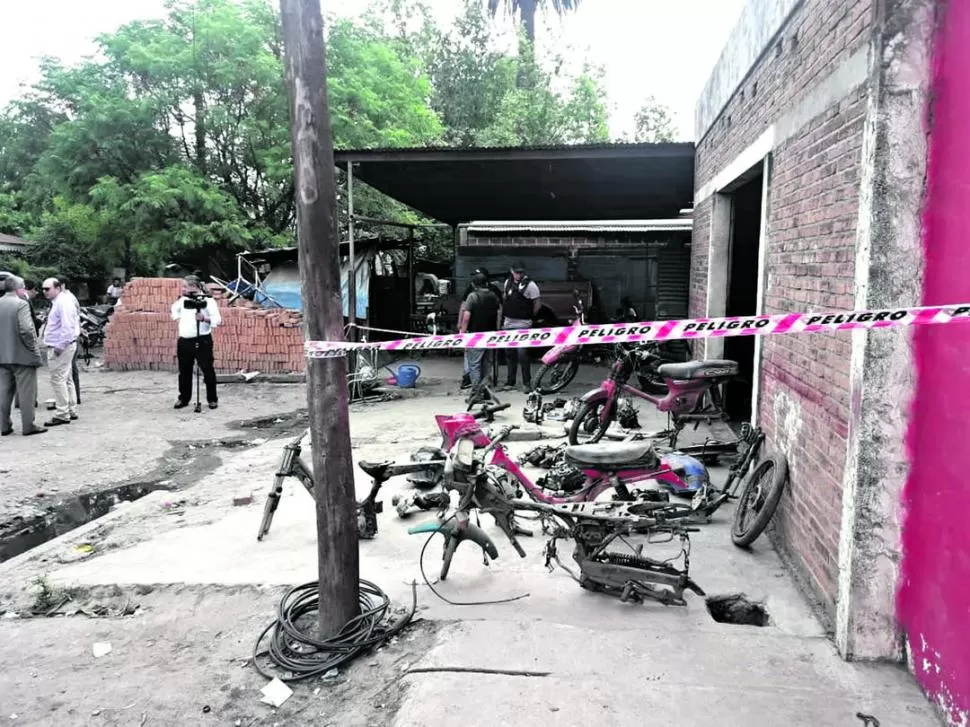 SECUESTRO. Las piezas se habrían usado en el mercado negro de motos.  