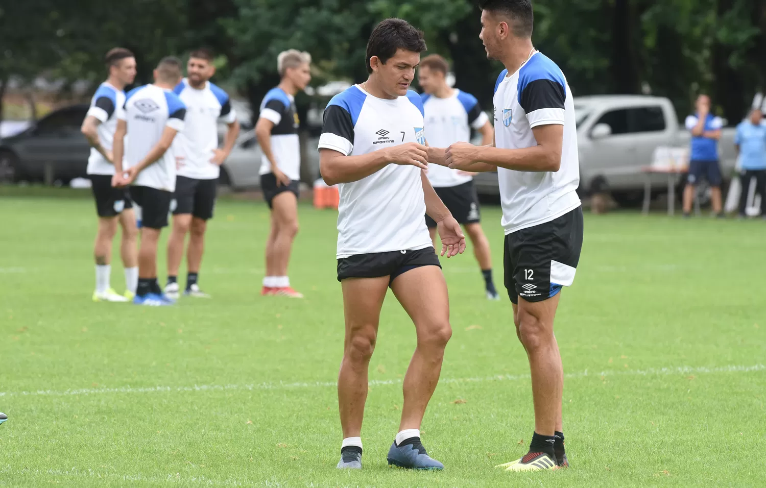 LESIONADO. El Pulga no jugará contra Estudiantes por una molestia en el aductor derecho.