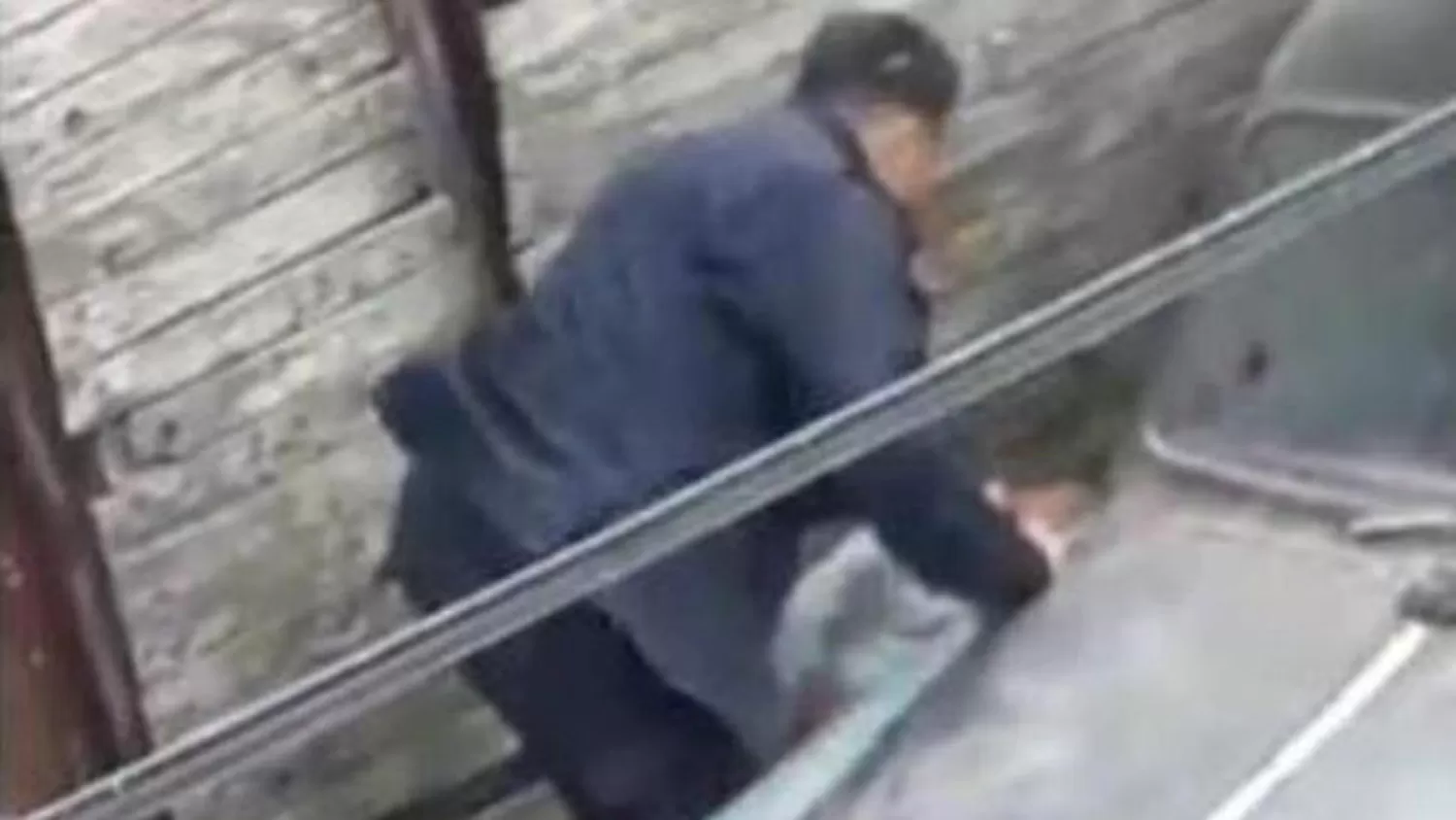 POLICÍA AGREDIENDO AL DELINCUENTE / 