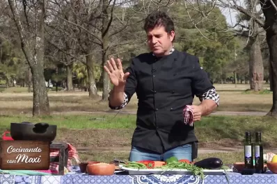 Hoy, en Cocinando con Maxi: arrollado de carne relleno y vegetales