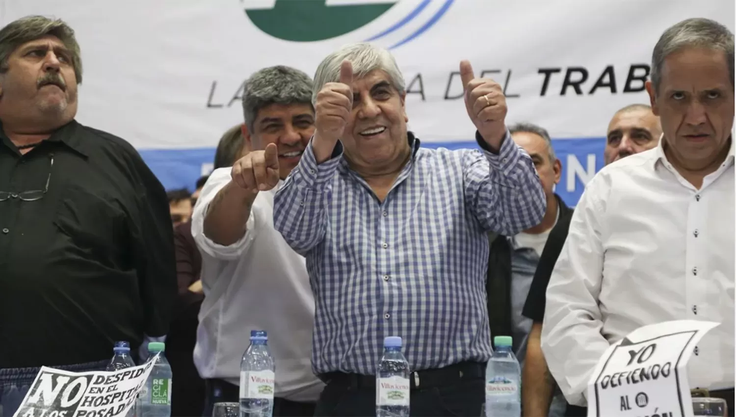 Hugo Moyano, del Sindicato de Camioneros.