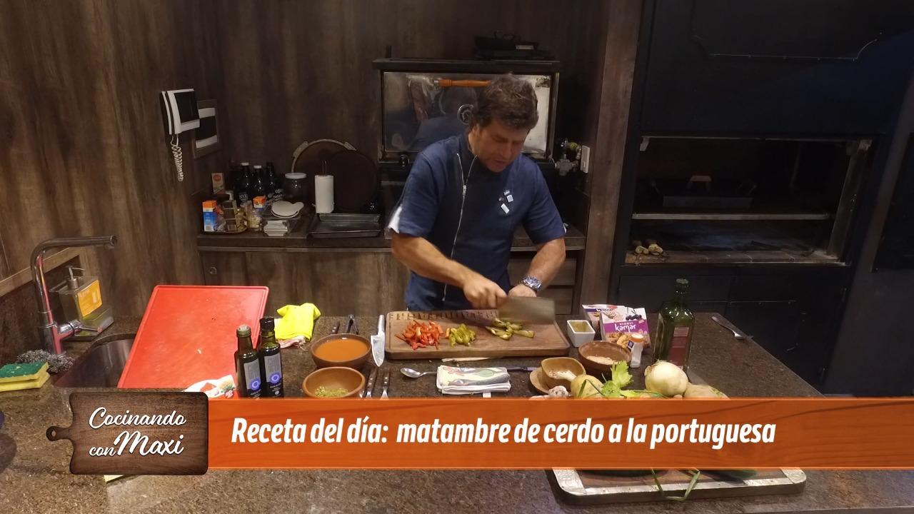 Hoy, en Cocinando con Maxi: matambre de cerdo a la portuguesa