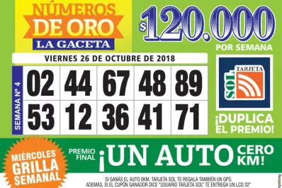 Los Números de Oro de LA GACETA