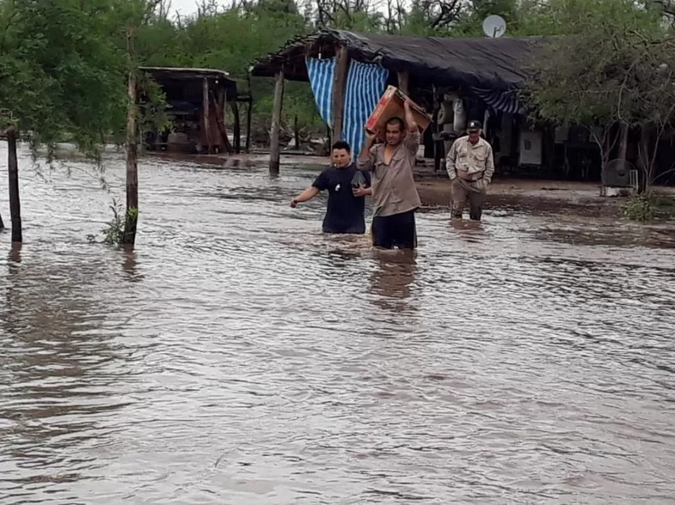 SITUACIÓN COMPLICADA. Así se encontraba la localidad de Alto el Puesto hace dos días.  