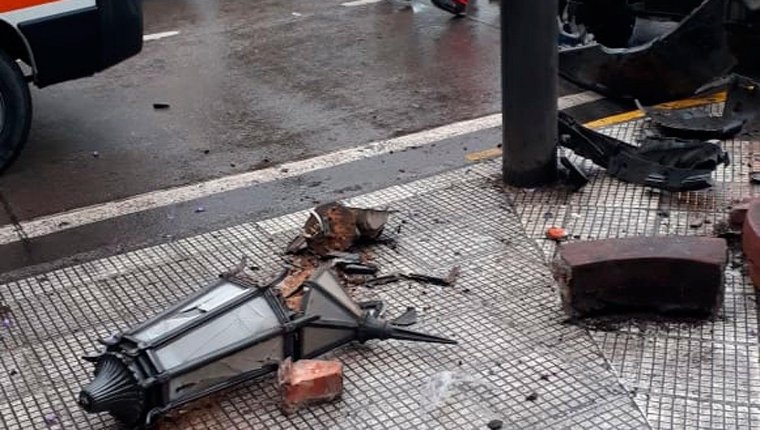 ACCIDENTE EN BARRIO NORTE. Ocurrió en la esquina de 25 de Mayo y Sarmiento.