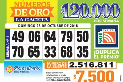 Los Números de Oro de LA GACETA