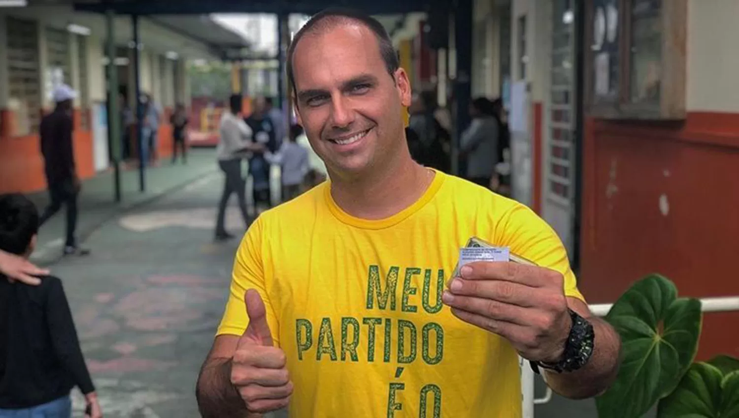 Eduardo Bolsonaro, hijo de Jair Bolsonaro.