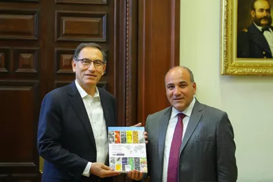 Antes de viajar a Estados Unidos, Manzur se reunión con el presidente de Perú