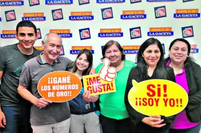 Números de Oro de LA GACETA: los ganadores se llevaron $ 120.000 cada uno