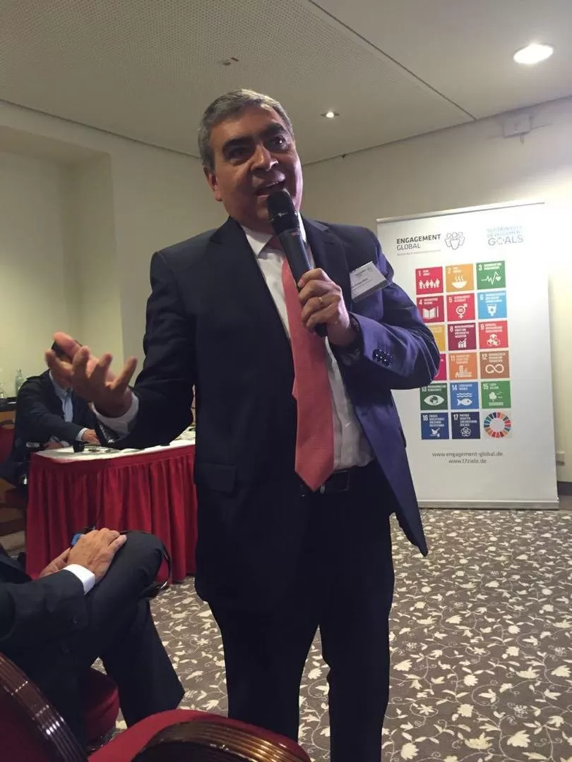 EN NUREMBERG. Alfaro participó en el foro de medio ambiente en Europa.  