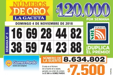 Los Números de Oro de LA GACETA