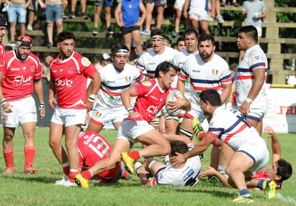 PROFUNDIDAD. Pablo Avellaneda fue uno de los hombres más incisivos en el “Verdinegro”. Con el try ante Huirapuca, lleva 11 conquistas en lo que va del Regional. la gaceta / foto de hector peralta