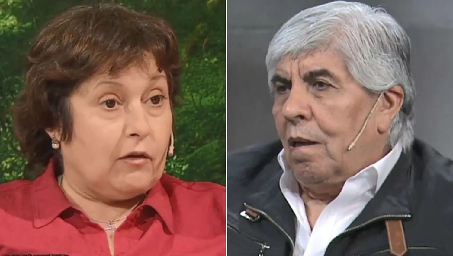 Graciela Ocaña y Hugo Moyano.