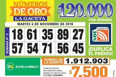 Los Números de Oro de LA GACETA