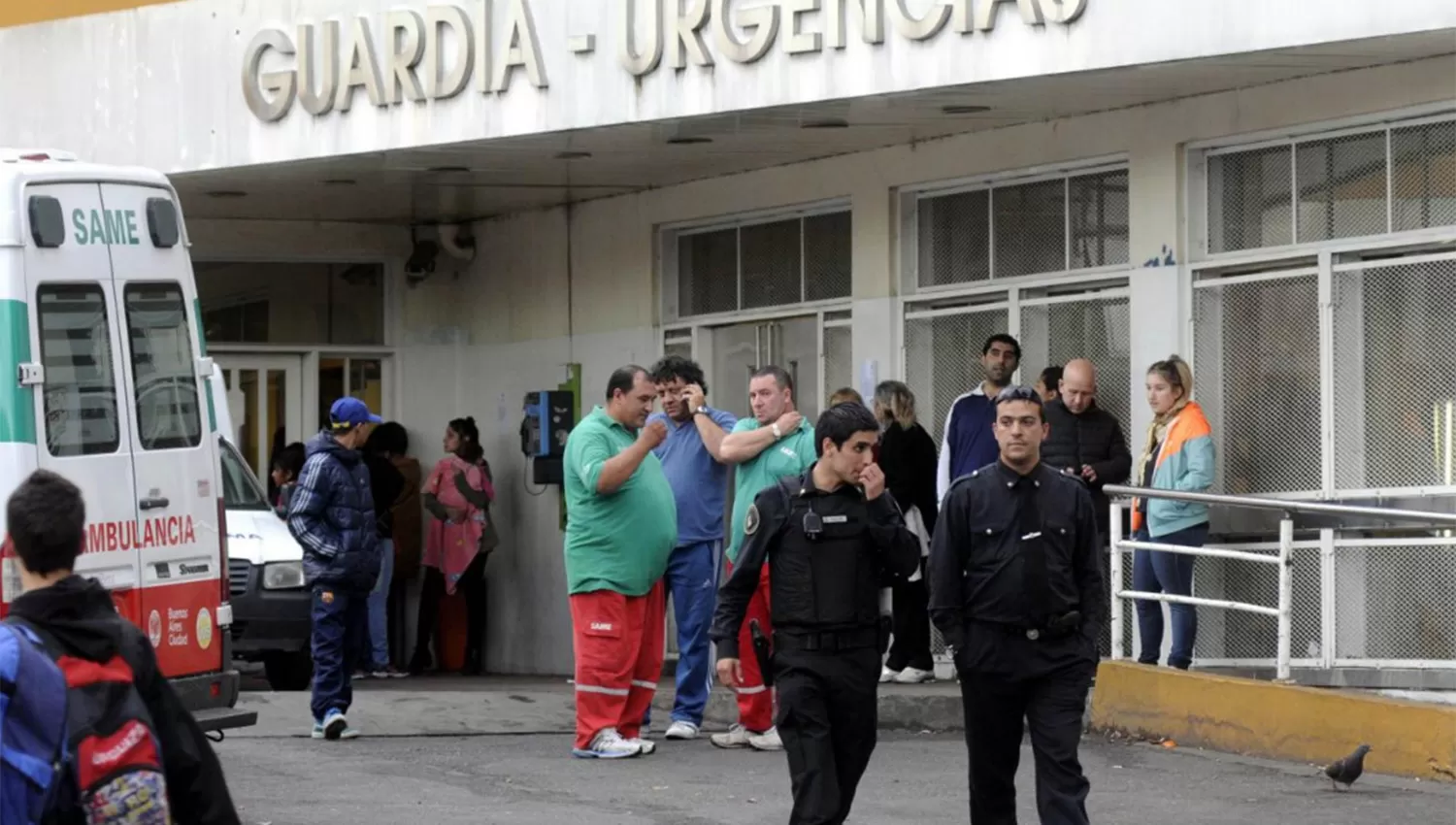 El hospital Santojani, donde derivaron a las víctimas. 