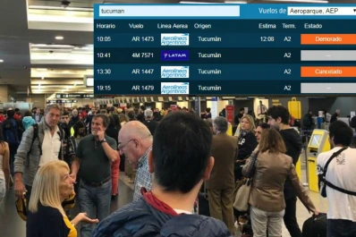 Una protesta en Aeroparque provoca demoras y cancelaciones en los vuelos desde y hacia Tucumán