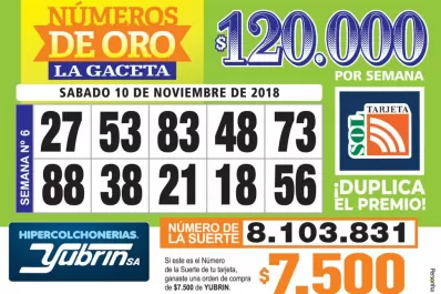 Los Números de Oro de LA GACETA