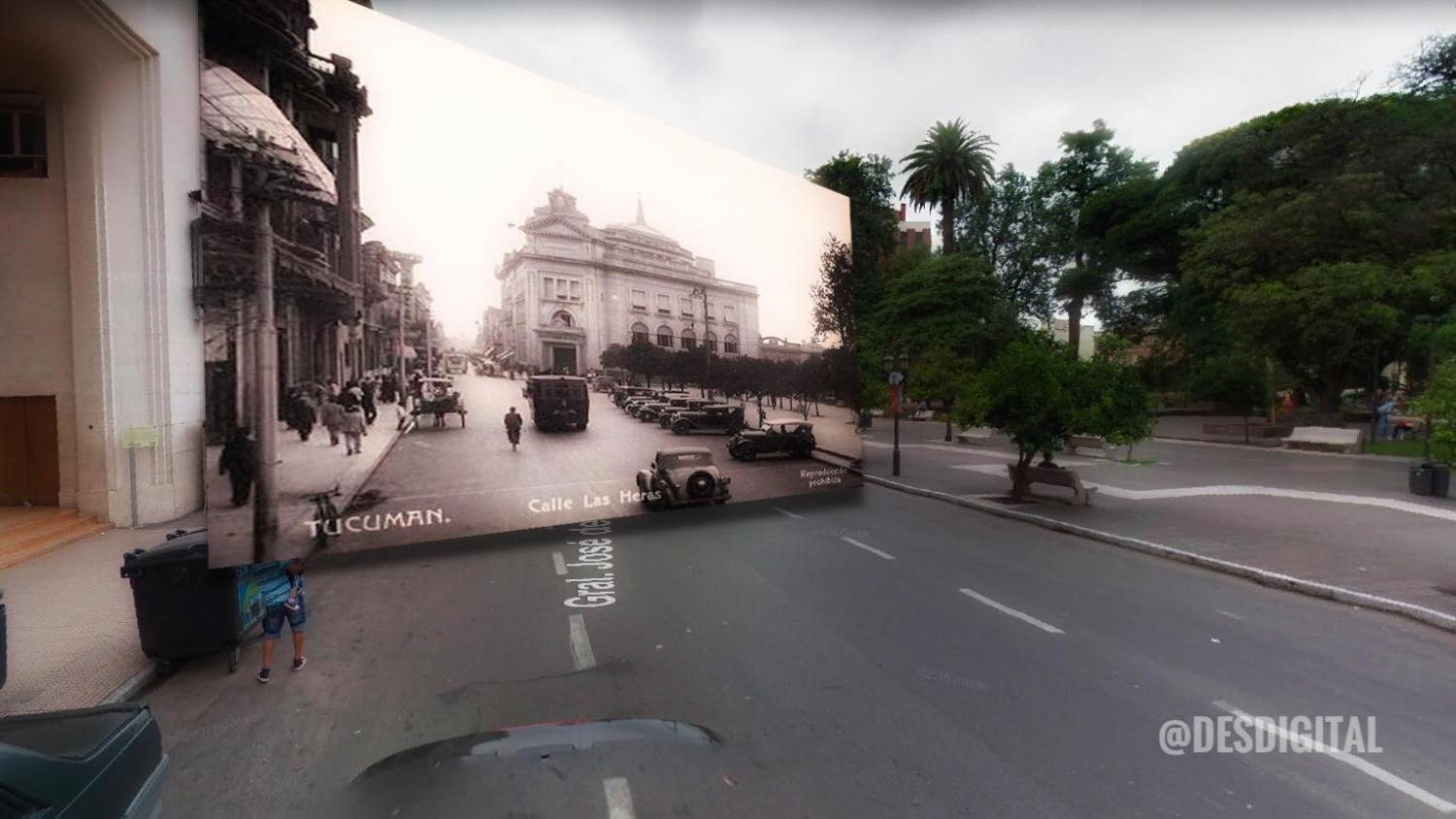 Calle San Martín hacia el este. 