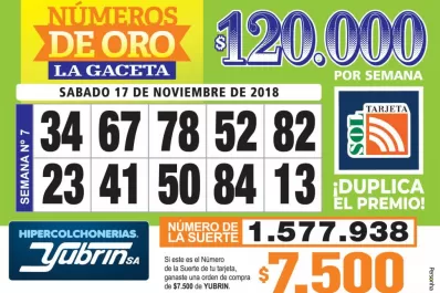 Los Números de Oro de LA GACETA