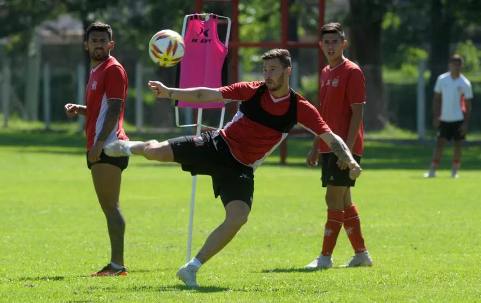 AHORA VA POR MÁS. Pons no se conforma con el gol ante Patronato, quiere pegar mucho más gritos en la Superliga.  la gaceta / foto de franco vera