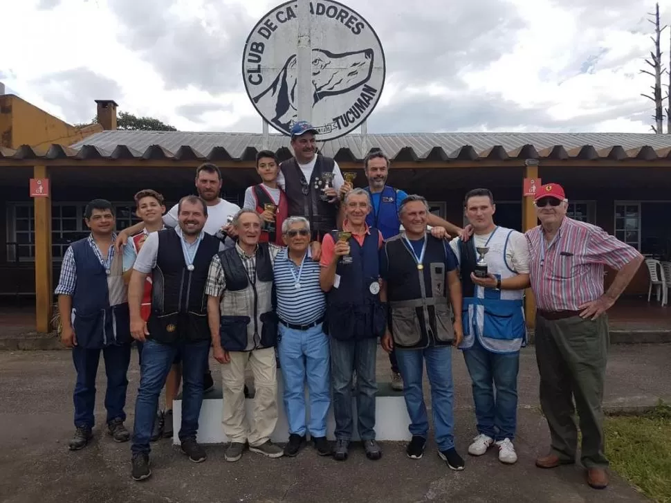 GANADORES. La actividad en el club de Cazadores fue intensa este año.  