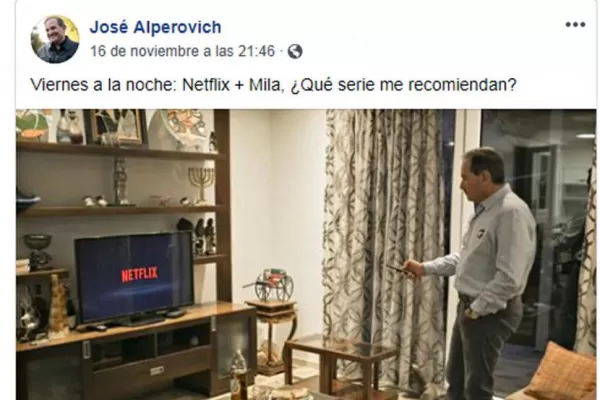 ¿Qué vio José Alperovich al final en Netflix?