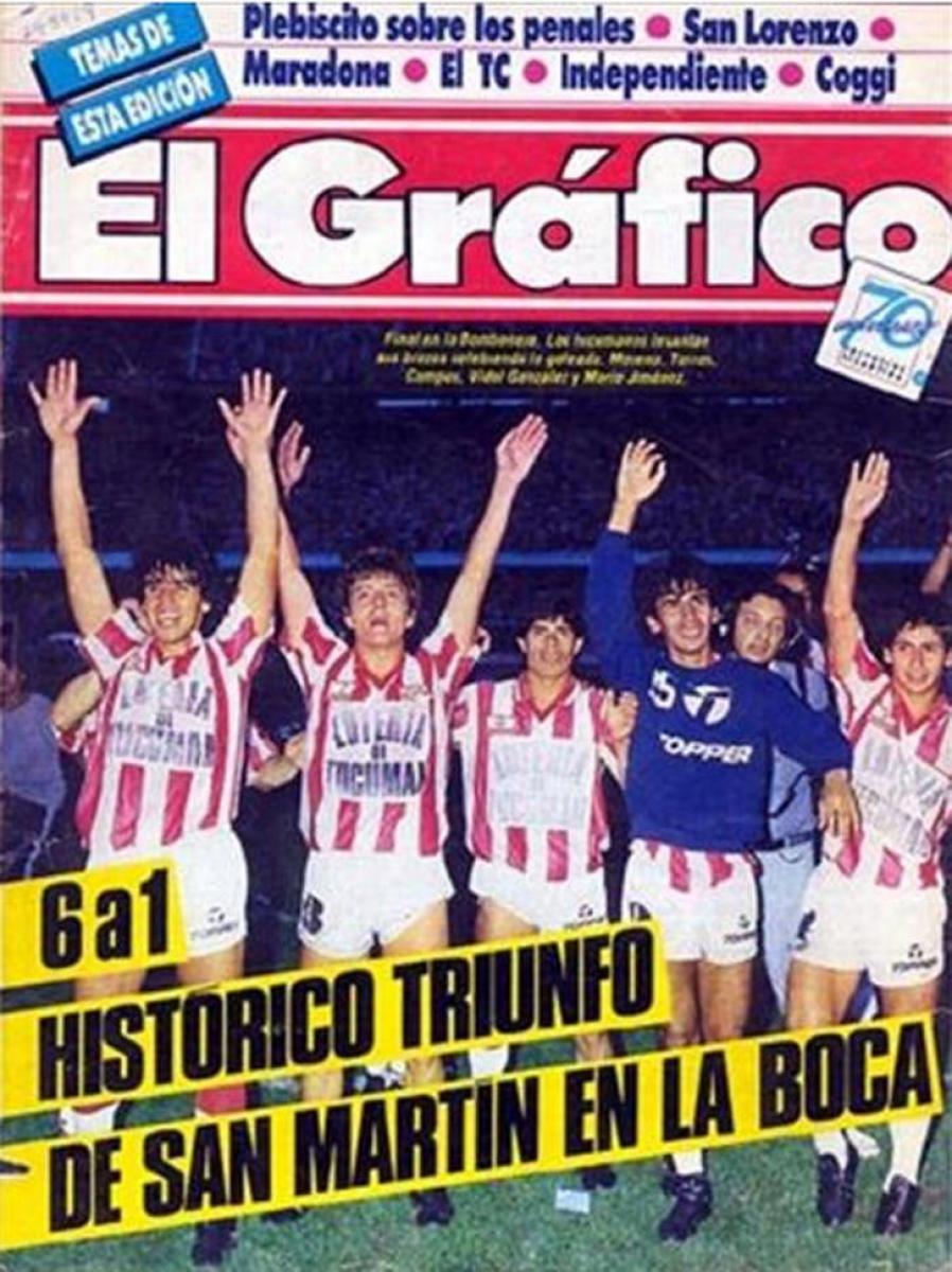 Inolvidable: se cumplen 30 años del 6-1 de San Martín a Boca, en La Bombonera