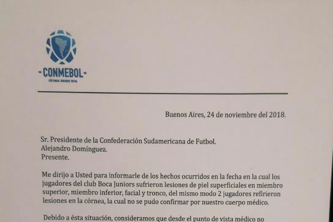 COMUNICADO DE LA CONMEBOL