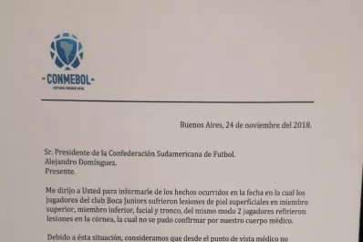 Para los médicos de la Conmebol no hay lesiones graves como para suspender la Superfinal