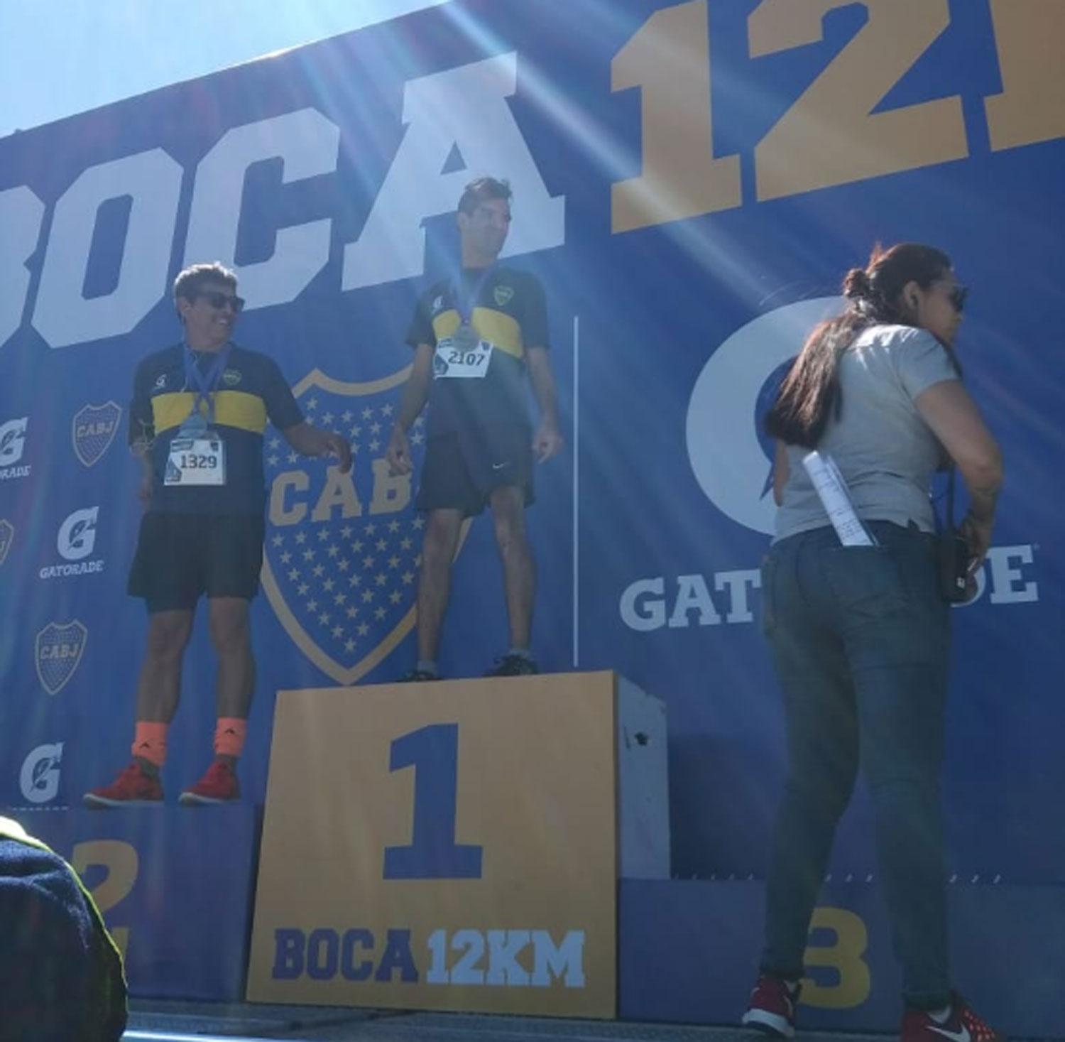 Luis salió primero en su categoría en la maratón de Boca, el 18 de noviembre.