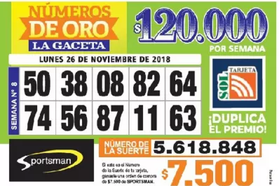 Los Números de Oro de LA GACETA