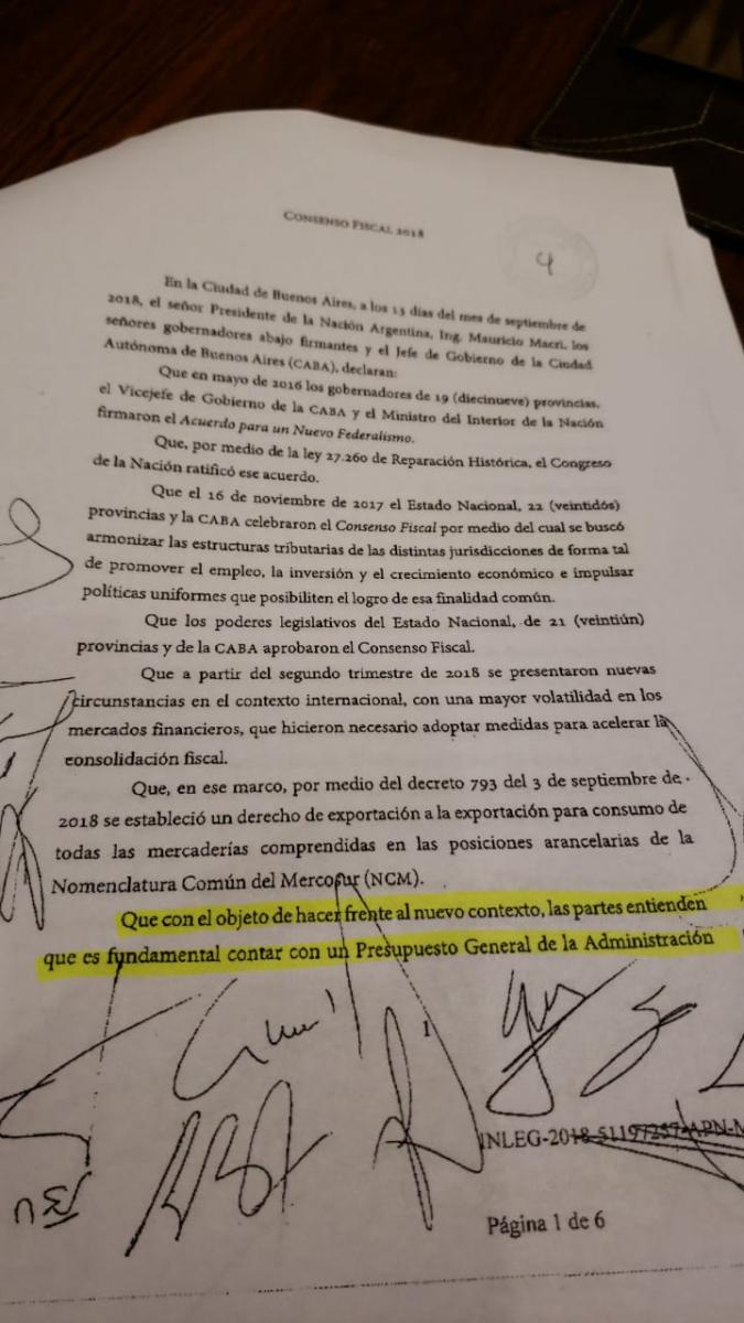 Al firmar el Pacto Fiscal, la Provincia aceptó hacerse cargo de los subsidios al transporte