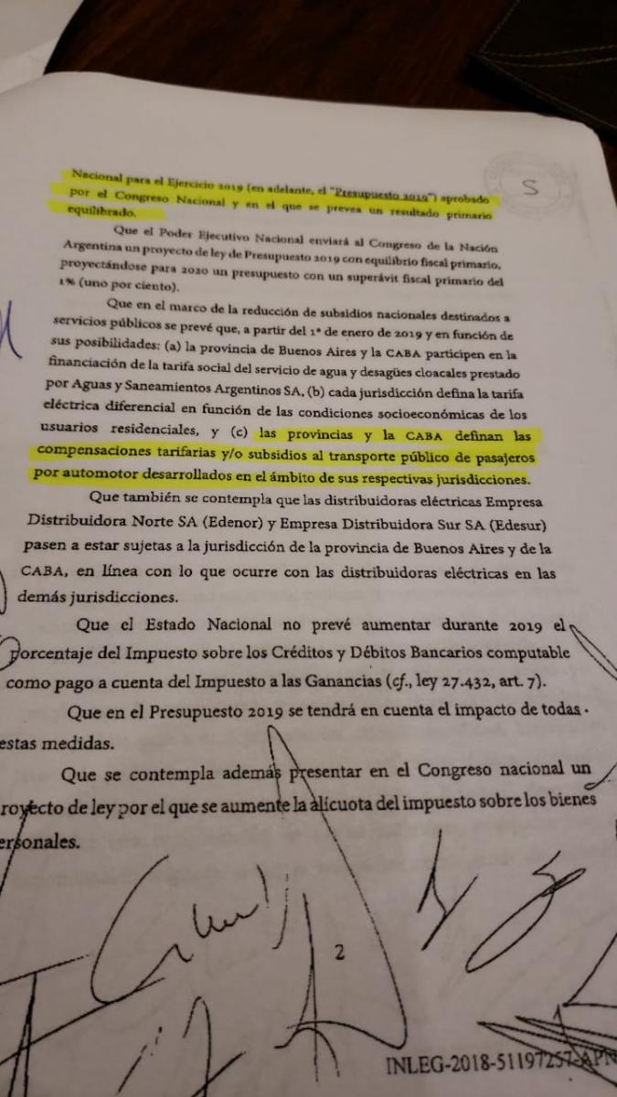 Al firmar el Pacto Fiscal, la Provincia aceptó hacerse cargo de los subsidios al transporte